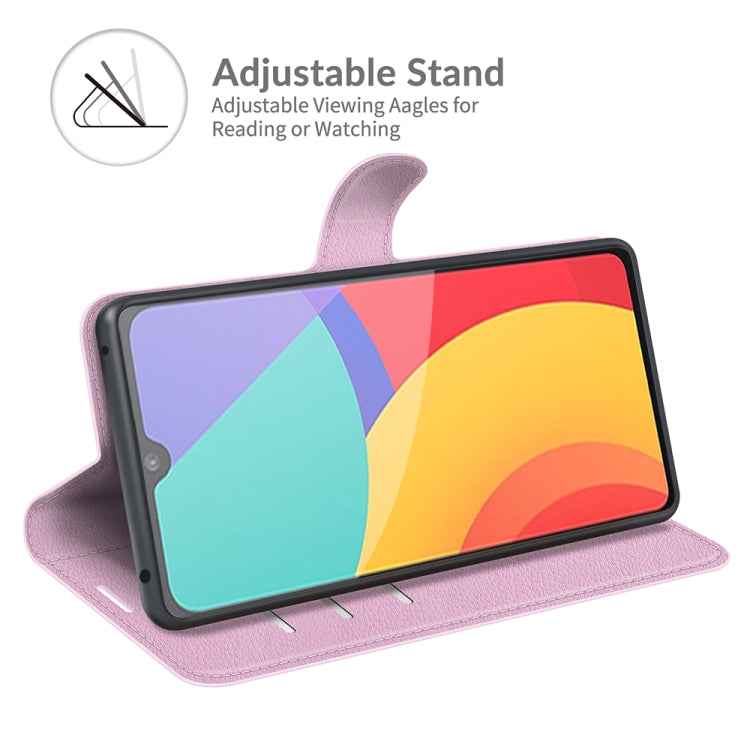 For Alcatel 1L 2021 Litchi Texture Horizontal Flip Protective Case with Holder & Card Slots & Wallet