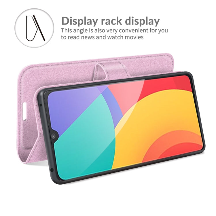 For Alcatel 1L 2021 Litchi Texture Horizontal Flip Protective Case with Holder & Card Slots & Wallet