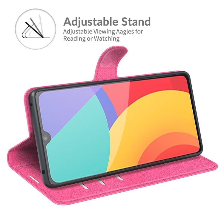 For Alcatel 1L 2021 Litchi Texture Horizontal Flip Protective Case with Holder & Card Slots & Wallet