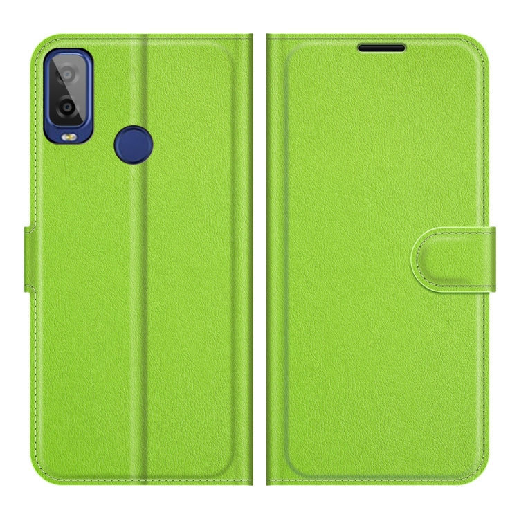 For Alcatel 1L 2021 Litchi Texture Horizontal Flip Protective Case with Holder & Card Slots & Wallet