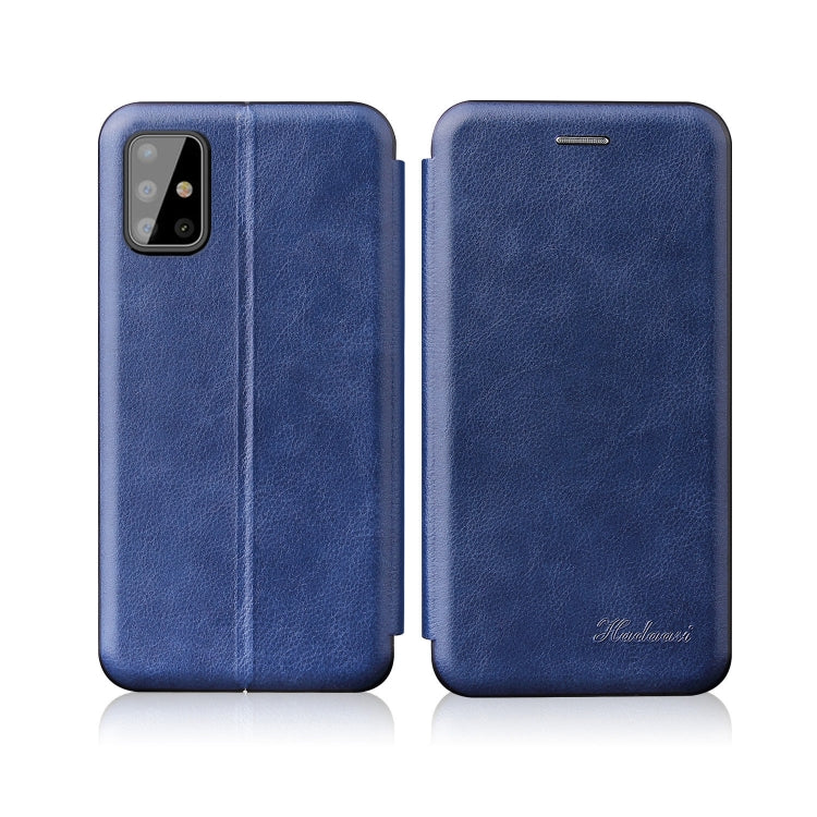 For Samsung Galaxy A02 (EU Version) ntegrated Electricity Pressing Retro Texture Magnetic TPU+PU Leather Case with Card Slot & Holder