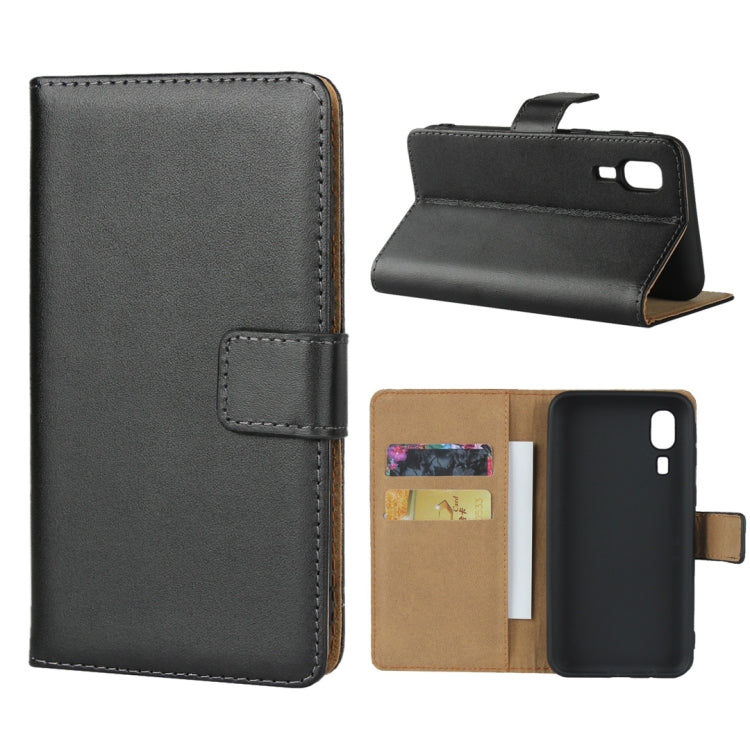 Horizontal Flip Leather Case for Galaxy A2 Core, with Magnetic Buckle & Holder & Card Slots & Wallet(Black)