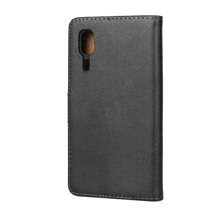 Horizontal Flip Leather Case for Galaxy A2 Core, with Magnetic Buckle & Holder & Card Slots & Wallet(Black)