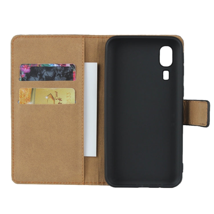 Horizontal Flip Leather Case for Galaxy A2 Core, with Magnetic Buckle & Holder & Card Slots & Wallet(Black)