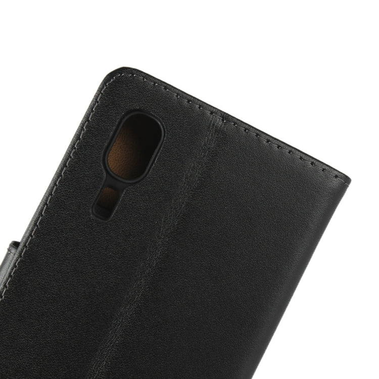 Horizontal Flip Leather Case for Galaxy A2 Core, with Magnetic Buckle & Holder & Card Slots & Wallet(Black)
