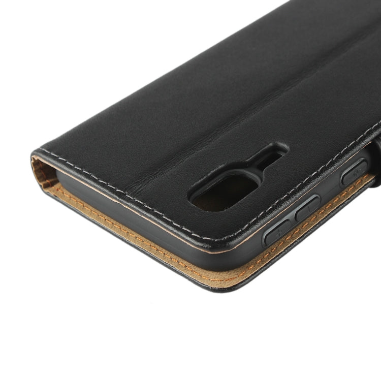 Horizontal Flip Leather Case for Galaxy A2 Core, with Magnetic Buckle & Holder & Card Slots & Wallet(Black)