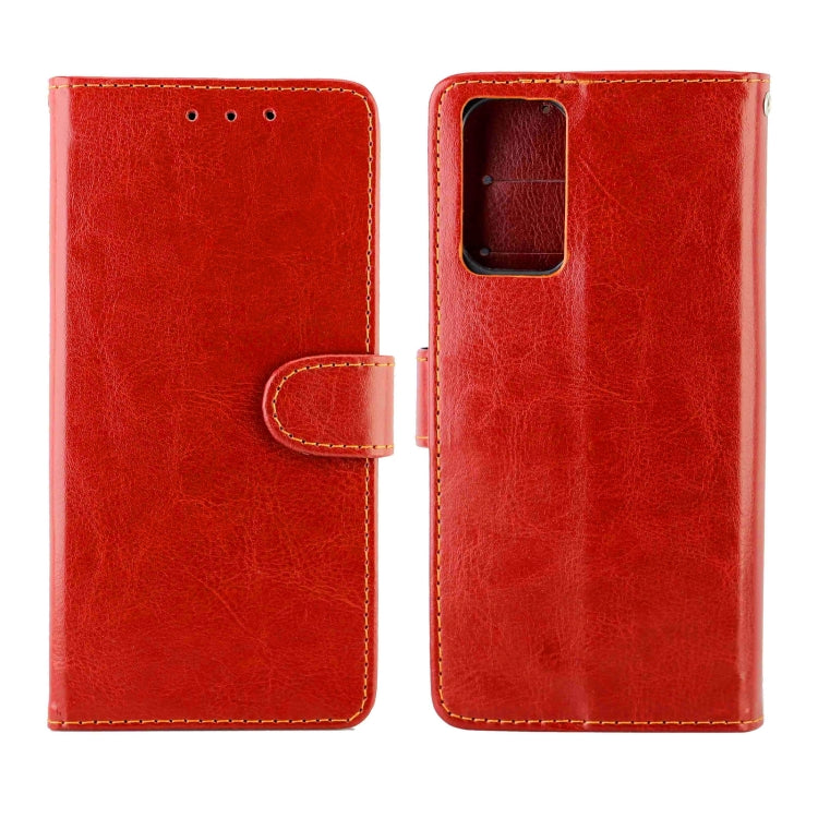 For OPPO A55 5G Crazy Horse Texture Leather Horizontal Flip Protective Case with Holder & Card Slots & Wallet & Photo Frame