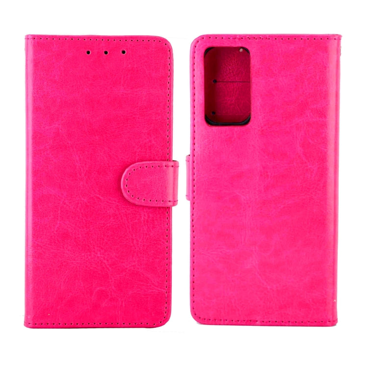 For OPPO A55 5G Crazy Horse Texture Leather Horizontal Flip Protective Case with Holder & Card Slots & Wallet & Photo Frame