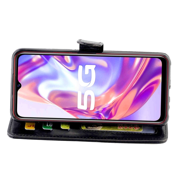 For vivo Y31S/Y52S/IQOO U3 5G Crazy Horse Texture Leather Horizontal Flip Protective Case with Holder & Card Slots & Wallet & Photo Frame