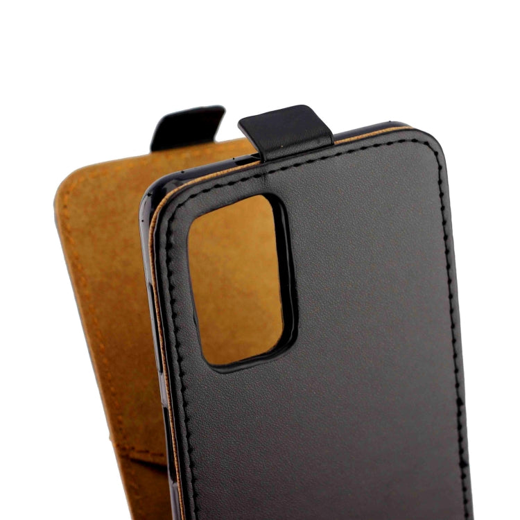 For Samsung Galaxy A52 5G /4G Business Style Vertical Flip TPU Leather Case with Card Slot(Black)