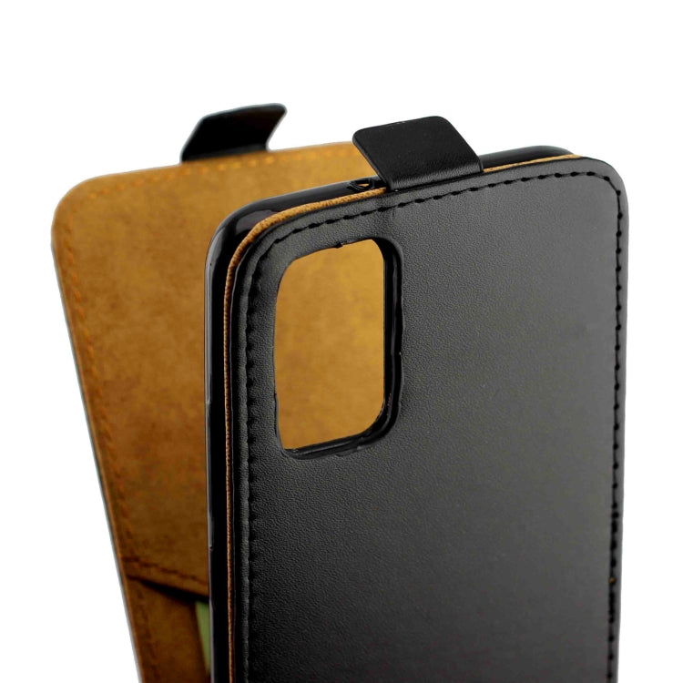 For Samsung Galaxy A02s(5G) Business Style Vertical Flip TPU Leather Case with Card Slot(Black)