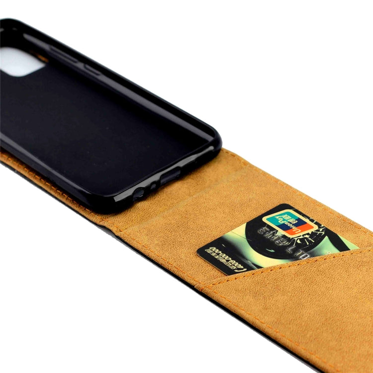For Samsung Galaxy A02s(5G) Business Style Vertical Flip TPU Leather Case with Card Slot(Black)