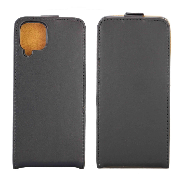 For Samsung Galaxy A12 5G) Business Style Vertical Flip TPU Leather Case with Card Slot(Black)