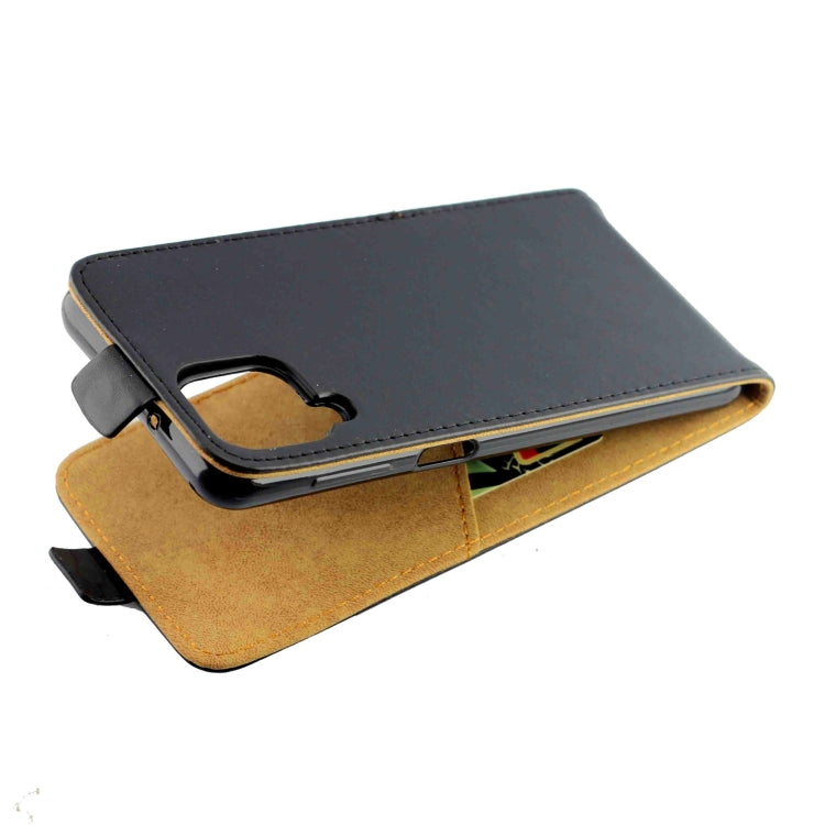 For Samsung Galaxy A12 5G) Business Style Vertical Flip TPU Leather Case with Card Slot(Black)