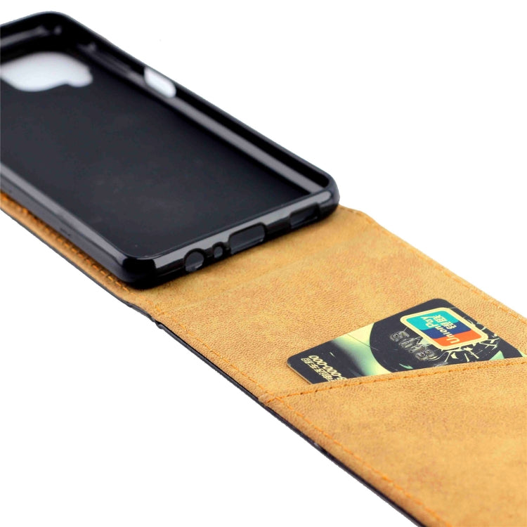 For Samsung Galaxy A12 5G) Business Style Vertical Flip TPU Leather Case with Card Slot(Black)
