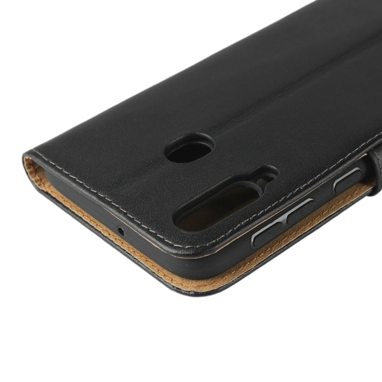Horizontal Flip Leather Case for Galaxy M30, with Magnetic Buckle & Holder & Card Slots & Wallet(Black)
