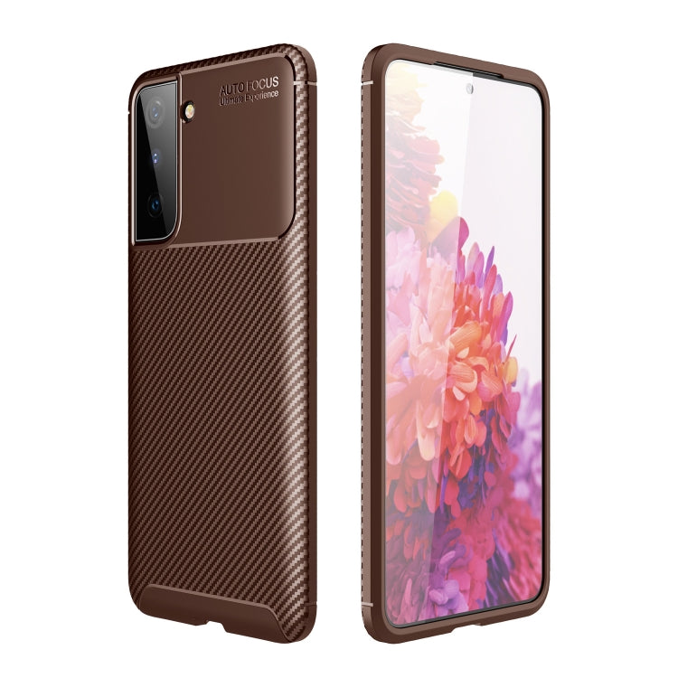 For Samsung Galaxy S21 FE Carbon Fiber Texture Shockproof TPU Case