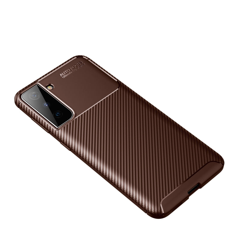 For Samsung Galaxy S21 FE Carbon Fiber Texture Shockproof TPU Case