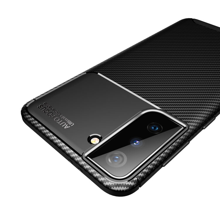 For Samsung Galaxy S21 FE Carbon Fiber Texture Shockproof TPU Case