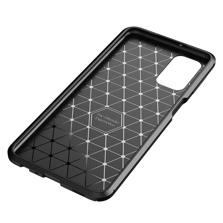 For Samsung Galaxy A82 Carbon Fiber Texture Shockproof TPU Case