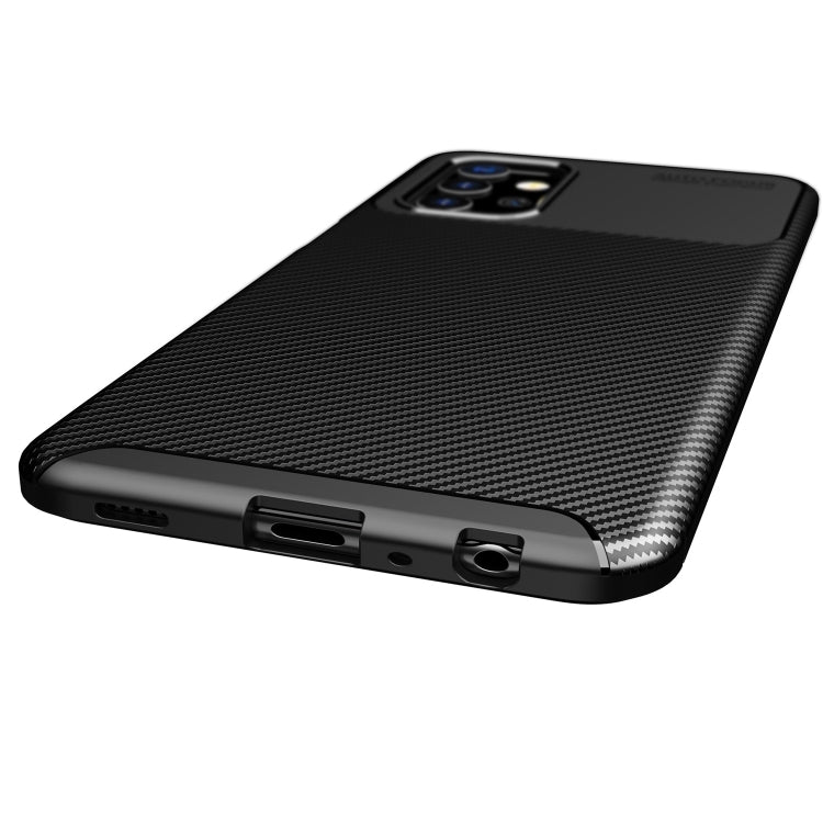 For Samsung Galaxy A82 Carbon Fiber Texture Shockproof TPU Case