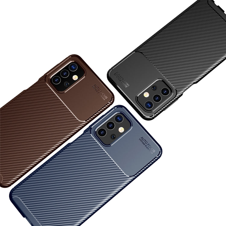 For Samsung Galaxy A82 Carbon Fiber Texture Shockproof TPU Case