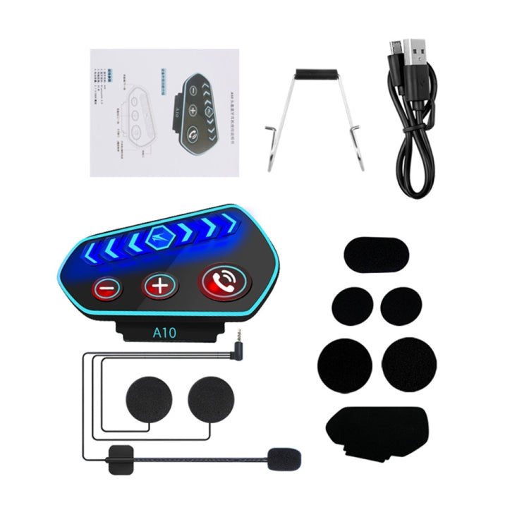 A10 Motorcycle Helmet Bluetooth 5.0 Wireless Waterproof Earphone