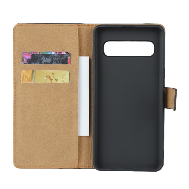 Horizontal Flip Leather Case for Galaxy S10 5G, with Magnetic Buckle & Holder & Card Slots & Wallet(Black)