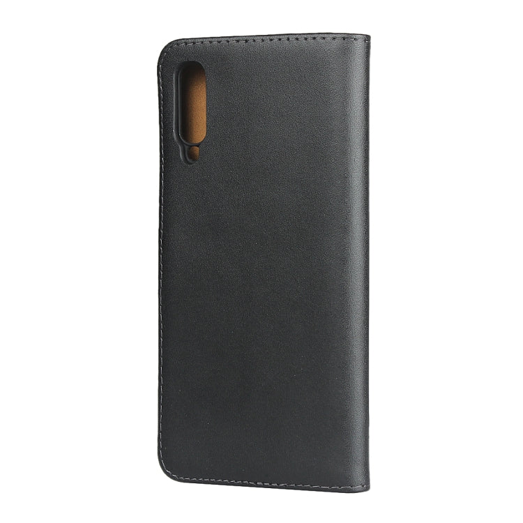 Horizontal Flip Leather Case for Galaxy A50, with Magnetic Buckle & Holder & Card Slots & Wallet(Black)