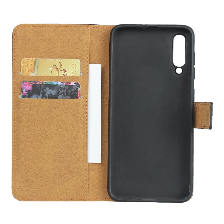 Horizontal Flip Leather Case for Galaxy A50, with Magnetic Buckle & Holder & Card Slots & Wallet(Black)