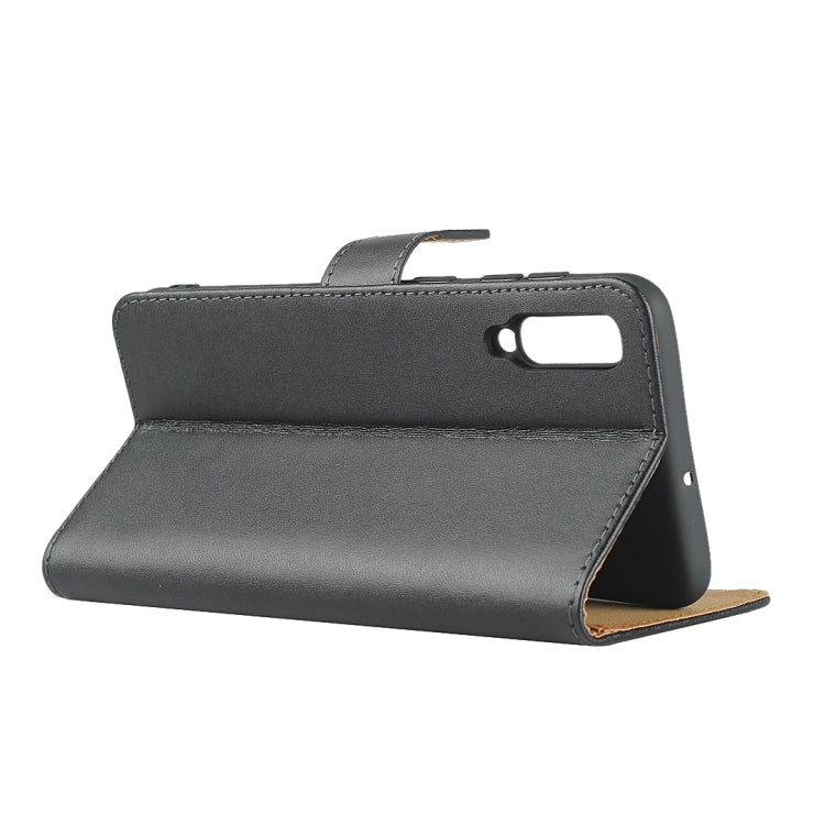 Horizontal Flip Leather Case for Galaxy A50, with Magnetic Buckle & Holder & Card Slots & Wallet(Black)