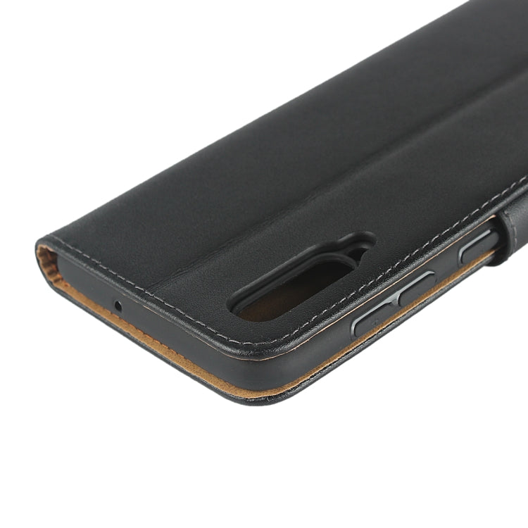 Horizontal Flip Leather Case for Galaxy A50, with Magnetic Buckle & Holder & Card Slots & Wallet(Black)