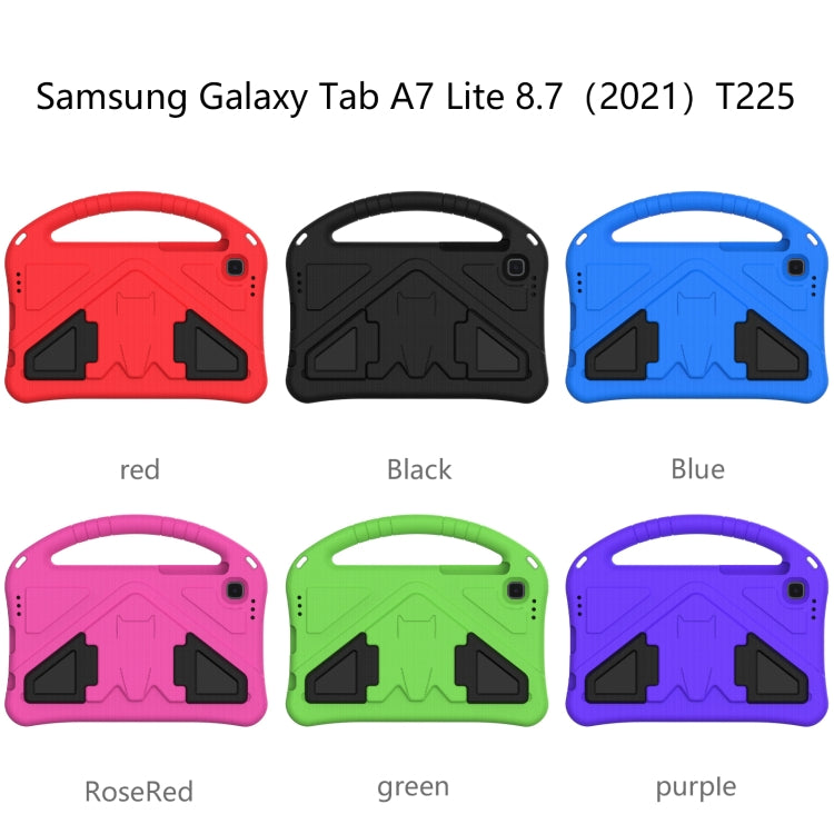 For Samsung Galaxy Tab A7 Lite 8.7(2021) T225 EVA Flat Anti Falling Protective Case Shell with Holder