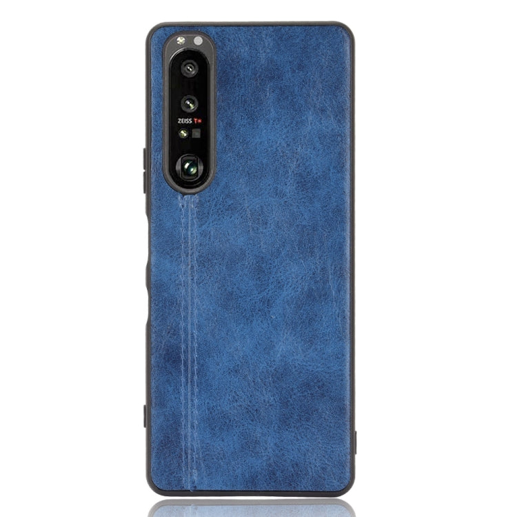 For Sony Xperia 1 III Shockproof Sewing Cow Pattern Skin PC + PU + TPU Case