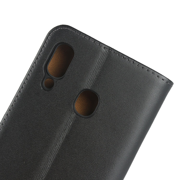 Horizontal Flip Leather Case for Galaxy A30 / A20, with Magnetic Buckle & Holder & Card Slots & Wallet(Black)