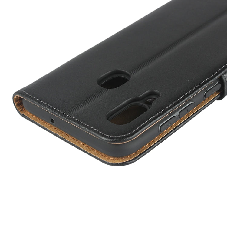 Horizontal Flip Leather Case for Galaxy A30 / A20, with Magnetic Buckle & Holder & Card Slots & Wallet(Black)
