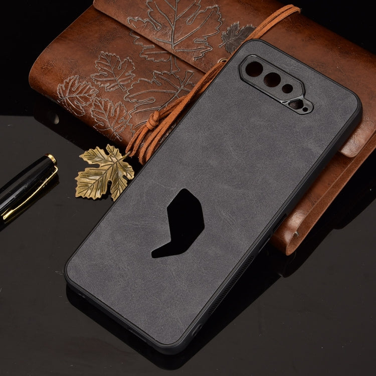 For Asus ROG Phone 5 Shockproof Sheep Skin PC + PU + TPU Case(Black)