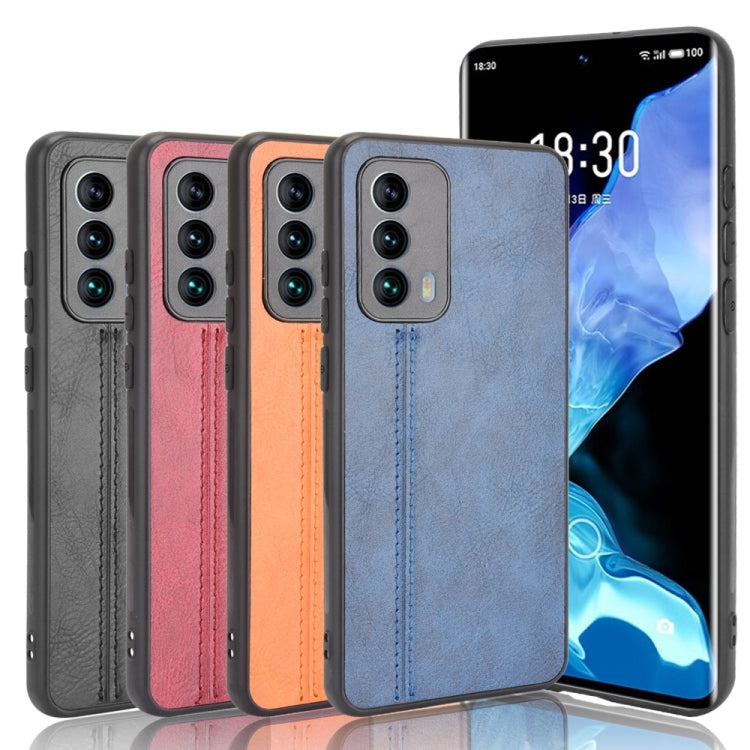 For Meizu 18 Shockproof Sewing Cow Pattern Skin PC + PU + TPU Case