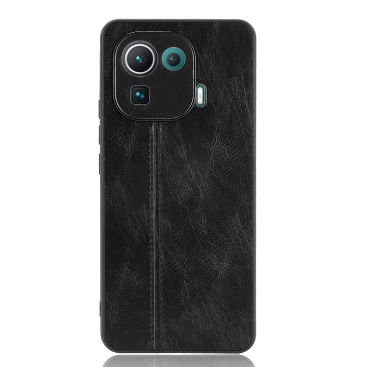 For Xiaomi Mi 11 Pro Shockproof Sewing Cow Pattern Skin PC + PU + TPU Case