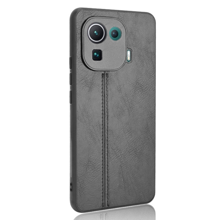 For Xiaomi Mi 11 Pro Shockproof Sewing Cow Pattern Skin PC + PU + TPU Case