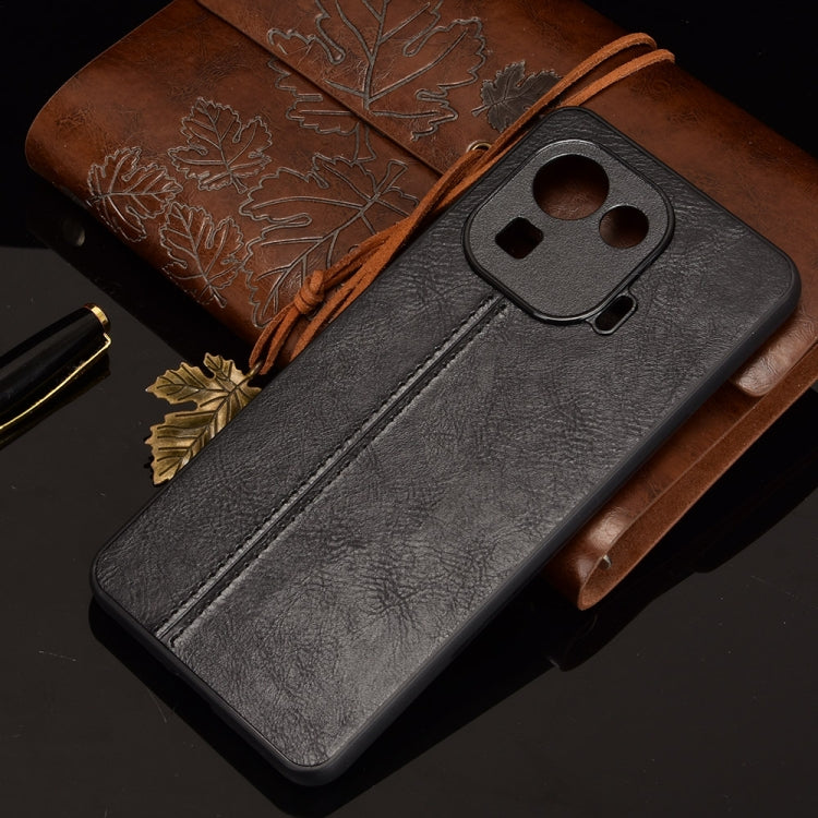For Xiaomi Mi 11 Pro Shockproof Sewing Cow Pattern Skin PC + PU + TPU Case