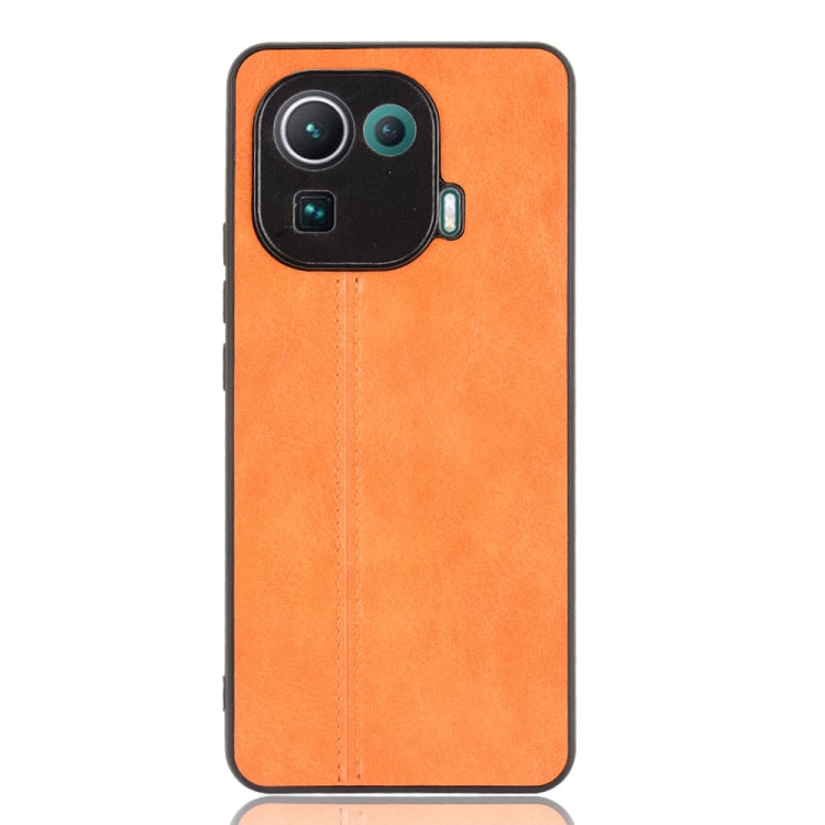 For Xiaomi Mi 11 Pro Shockproof Sewing Cow Pattern Skin PC + PU + TPU Case