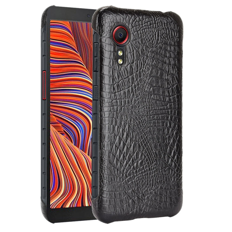 For Samsung Galaxy Xcover 5 Shockproof Crocodile Texture PC + PU Case