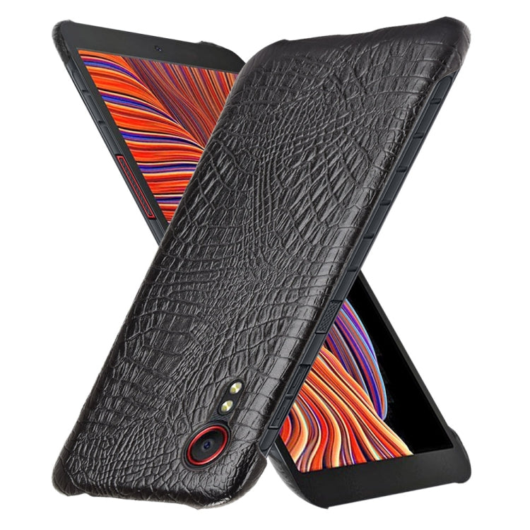For Samsung Galaxy Xcover 5 Shockproof Crocodile Texture PC + PU Case