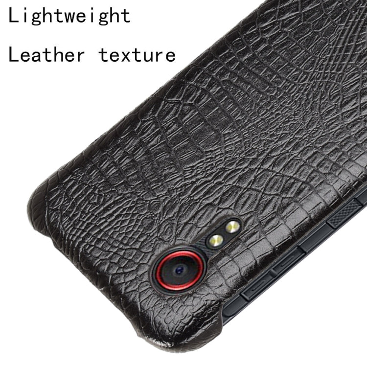 For Samsung Galaxy Xcover 5 Shockproof Crocodile Texture PC + PU Case