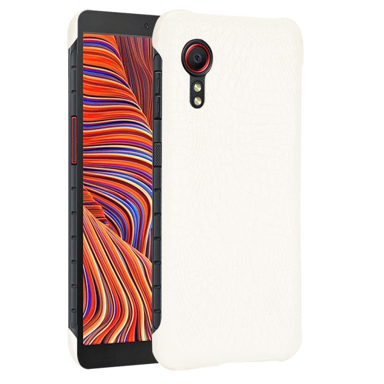 For Samsung Galaxy Xcover 5 Shockproof Crocodile Texture PC + PU Case