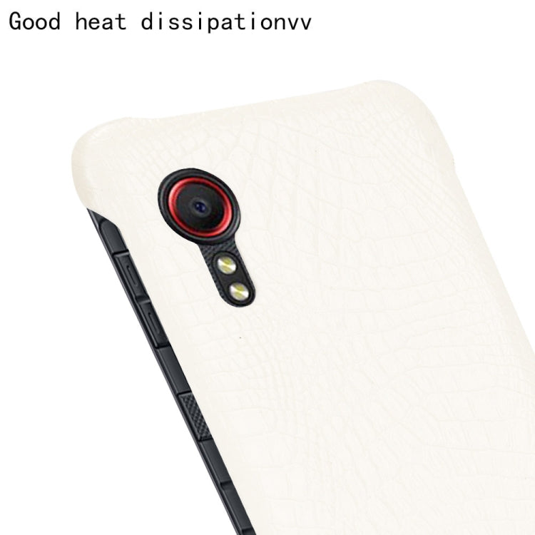 For Samsung Galaxy Xcover 5 Shockproof Crocodile Texture PC + PU Case