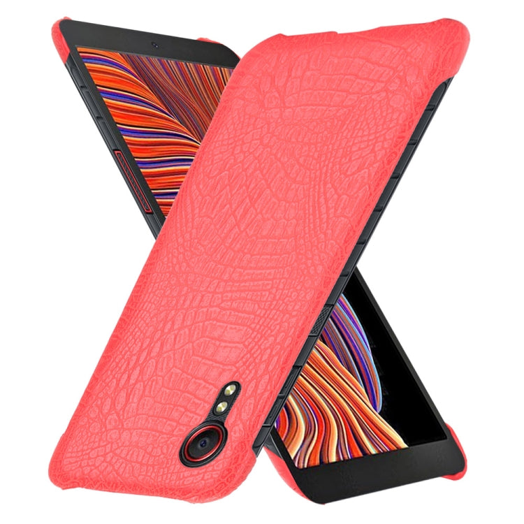 For Samsung Galaxy Xcover 5 Shockproof Crocodile Texture PC + PU Case