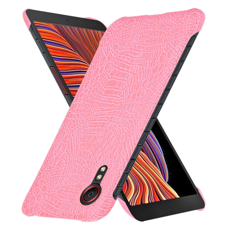 For Samsung Galaxy Xcover 5 Shockproof Crocodile Texture PC + PU Case