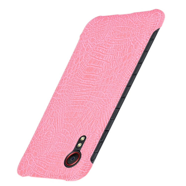 For Samsung Galaxy Xcover 5 Shockproof Crocodile Texture PC + PU Case